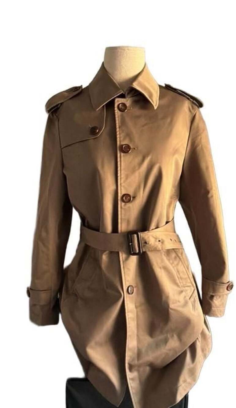 Versino Trench Coat Beige Belted